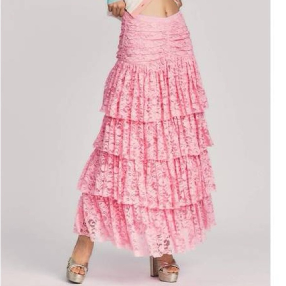 LoveShackFancy Marsala Skirt in Spritz
